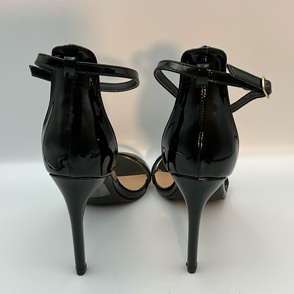 FRH Heels Size 5 1/2 Black with Straps and 4” Heel - Picture 4 of 4